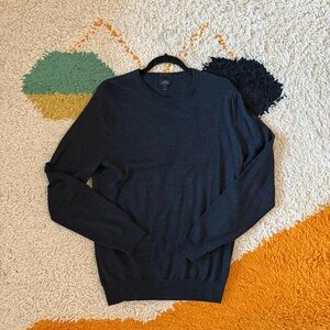 Blue Merino Wool J. Crew Sweater (large / slim)